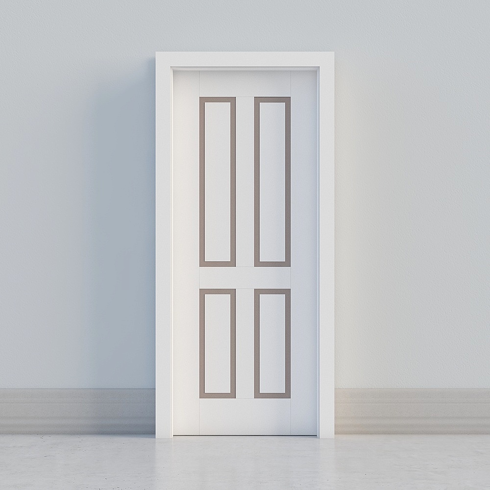 modern white door