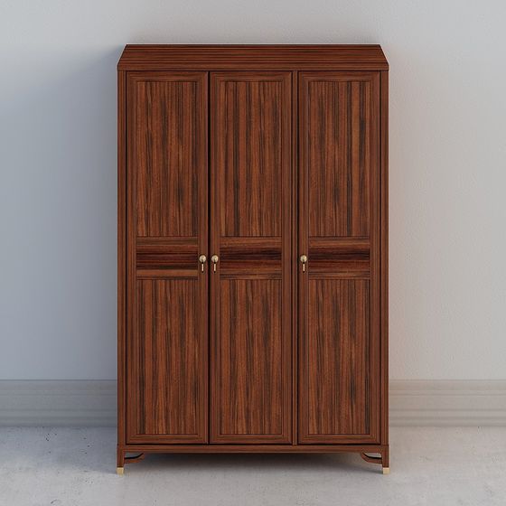 Armoire à Trois Portes - Nouveau Style Chinois