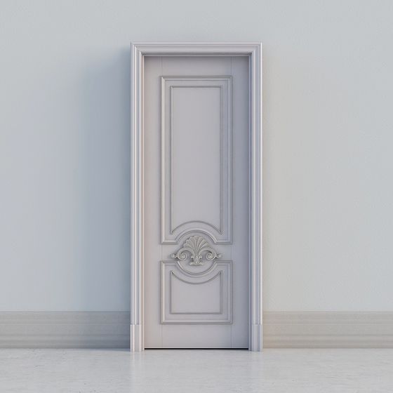Elegant Classical 3D Door Model for Creative Projects