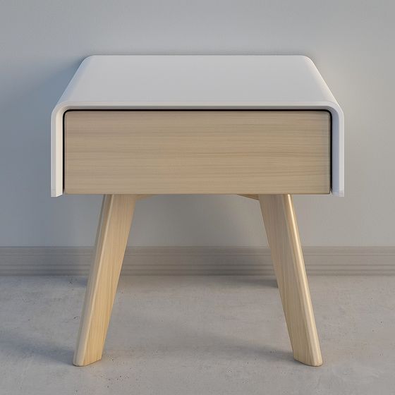 Nordic Style Bedside Table 3D model