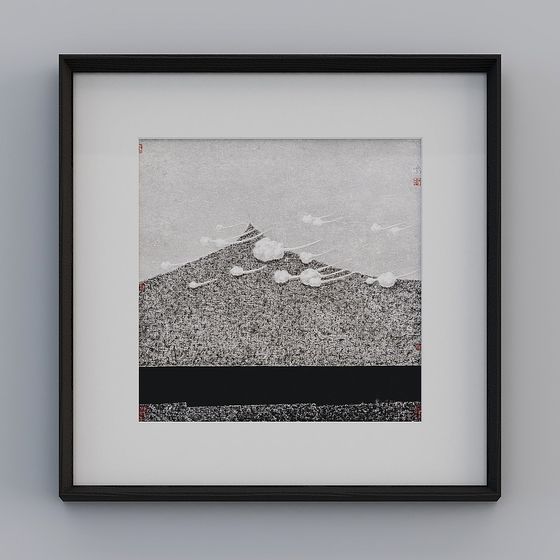 Serene Snowy Hill 3D model for Winter Creations