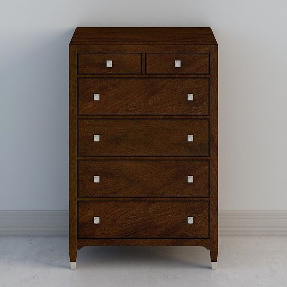 Chic Vintage Storage Cabinet 3D Model for Modern Interiors