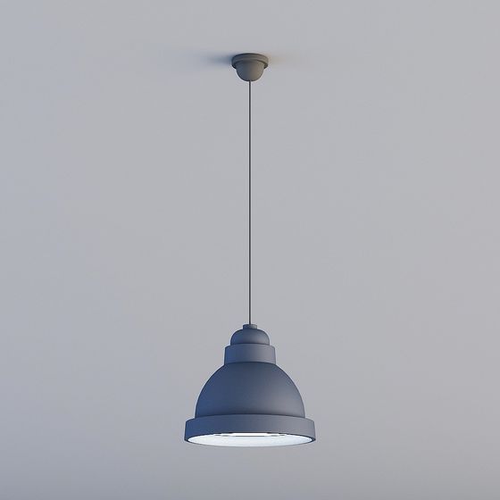 Modern Low-Polygon Pendant Lamp 3D model for Creative Spaces