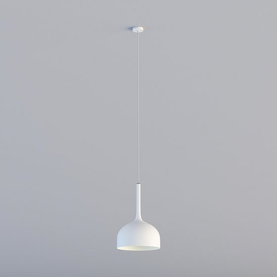 Sleek Pendant Light 3D model for Modern Spaces