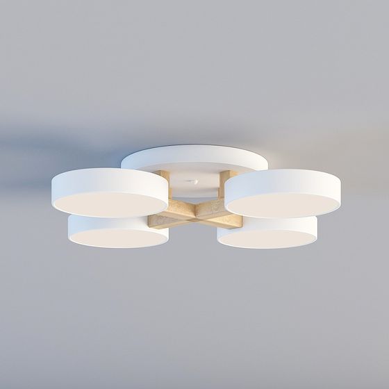Wooden Shadow Light Fixture 3D model
