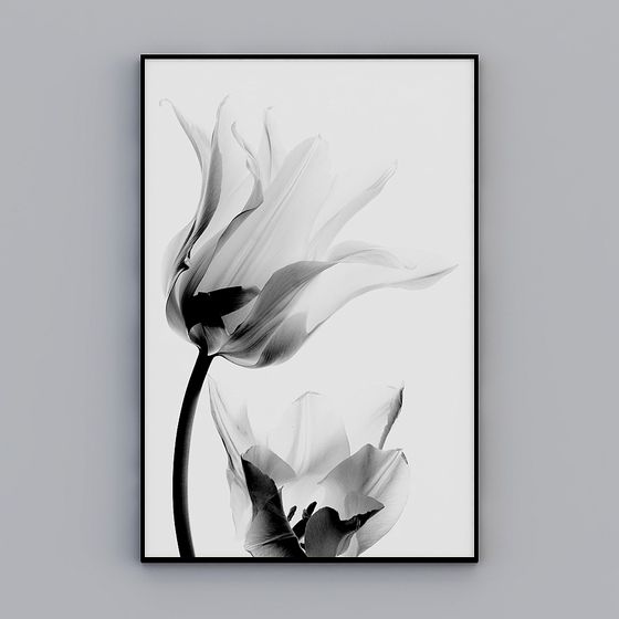 Flower in the Wind 3D model for Creative Projects