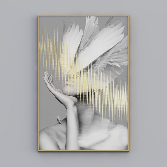 Wings of Guardian 3D model for Creative Works