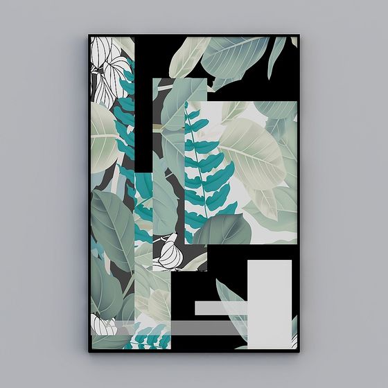 Stylish Low-Polygon Jungle 3D Model for Creative Projects