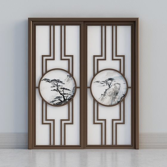Stunning Oriental Screen 3D model
