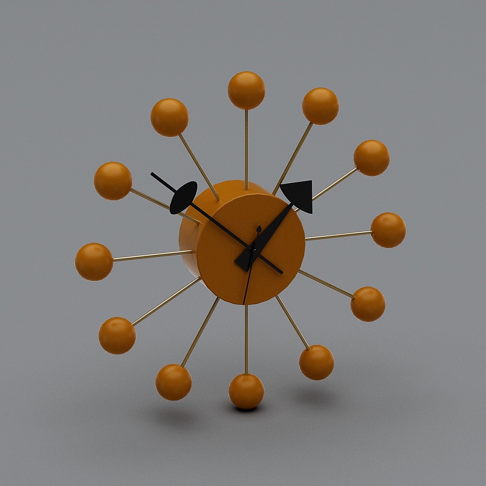 Sphere Burst Clock 3D model