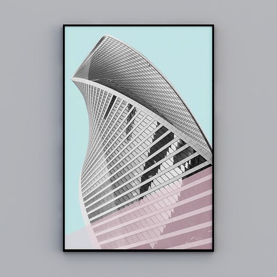 Streamlined Skyscraper 3D model
