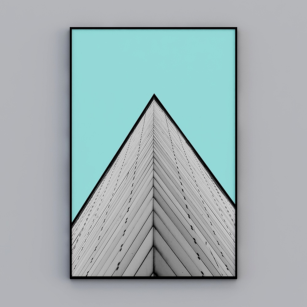 Peinture décorative salon abstraite lumière et ombre art industriel nordique post-moderne