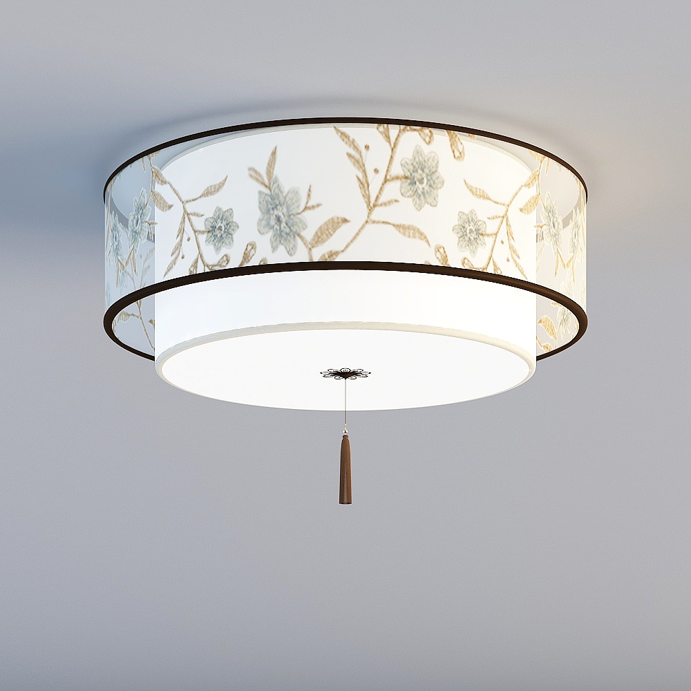 3D lights are all JJW - New Chinese Guest Restaurant Bedroom Penthouse Ceiling Light - 9001-600 round