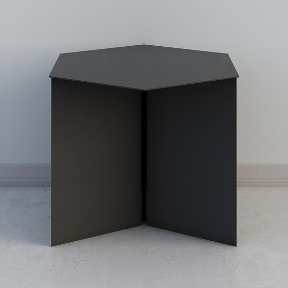 Stylish Corner Side Table 3D model for Modern Interiors