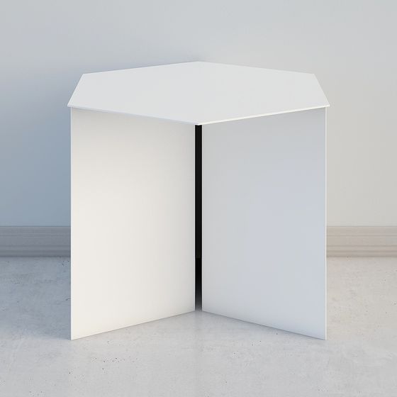 Minimalist Corner Side Table 3D model