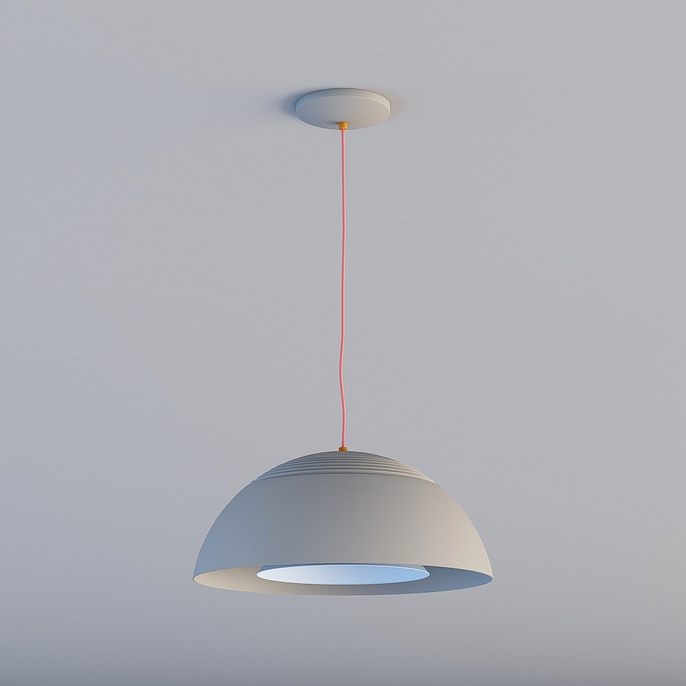 Elegant Low-Poly Chandelier 3D model