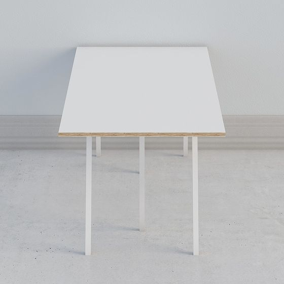 White HAY Loop Stand Table 3D Model