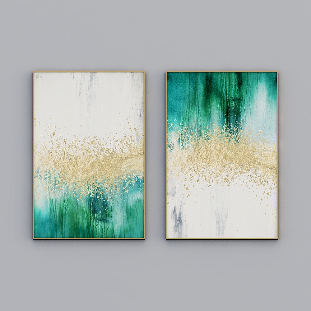 Disposizione verticale del soggiorno a doppia cucitura astratta in foglia d'oro moderna e minimalista