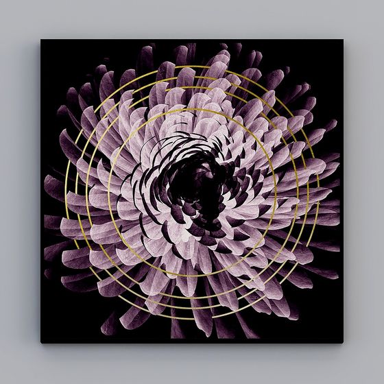 Moderne minimalistische hochklassige leichte Luxus-Blattgold abstrakte Wohnzimmerdekoration Malerei