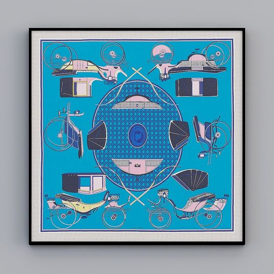 Low-Poly Time-Traveling 3D Model with Vibrant Aesthetic