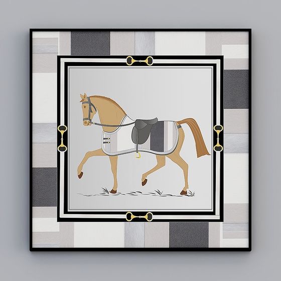 Ánh sáng sang trọng Mỹ vẽ tay Benma tranh trang trí hình học cổ điển