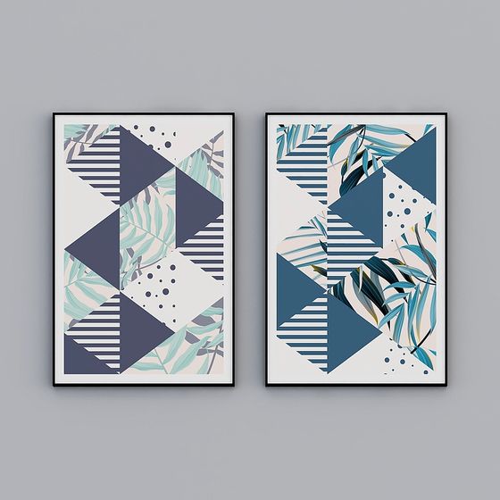 Abstract Geometric Frame 3D model