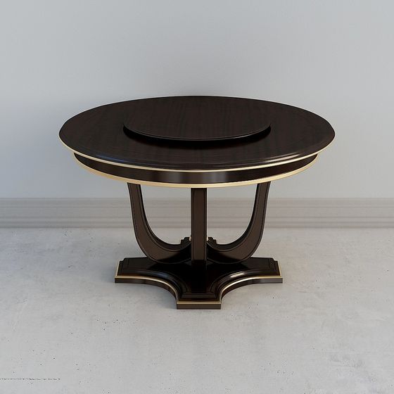 Elegant Round Table 3D Model Design