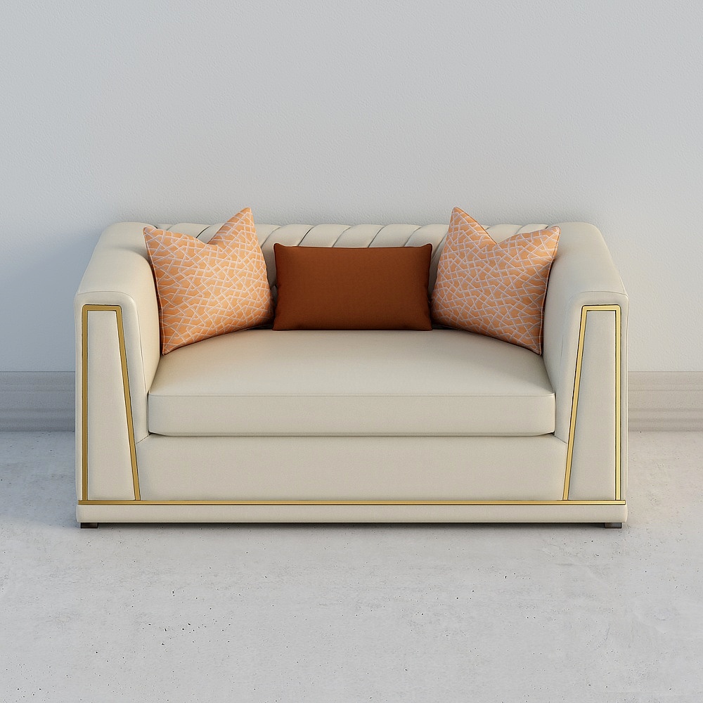 Divano doppio in pelle Julia