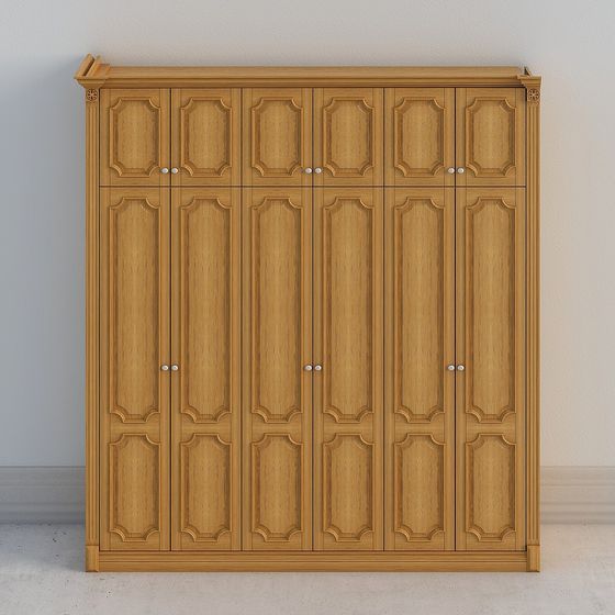 Elegant Classic Wardrobe 3D model for Modern Spaces