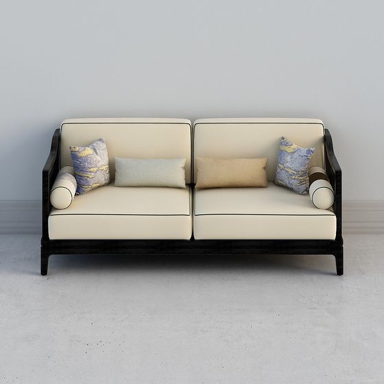 Stylish Minimalist 3D Sofa Model for Contemporary Homes