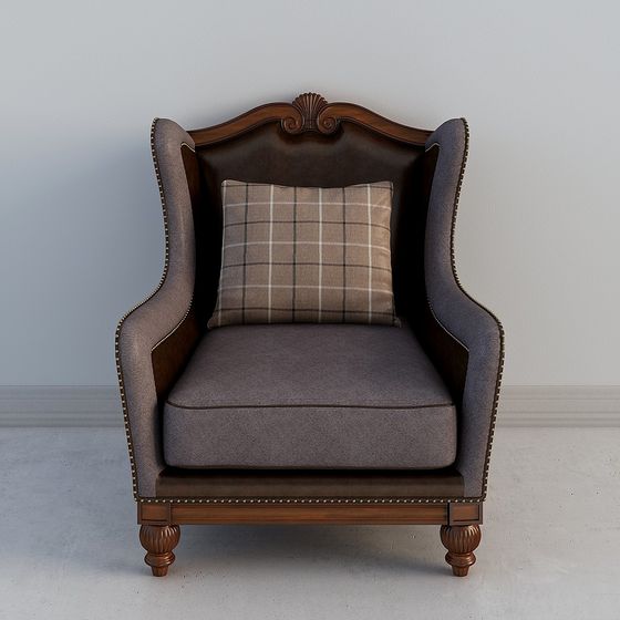 Wingback Chair 3D model