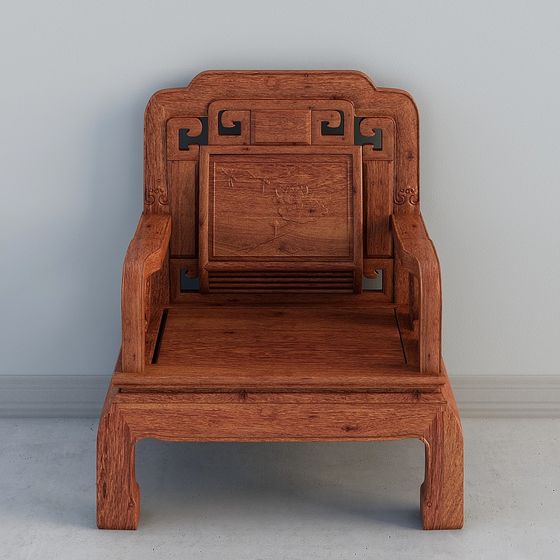 Sofa đơn bằng gỗ gụ