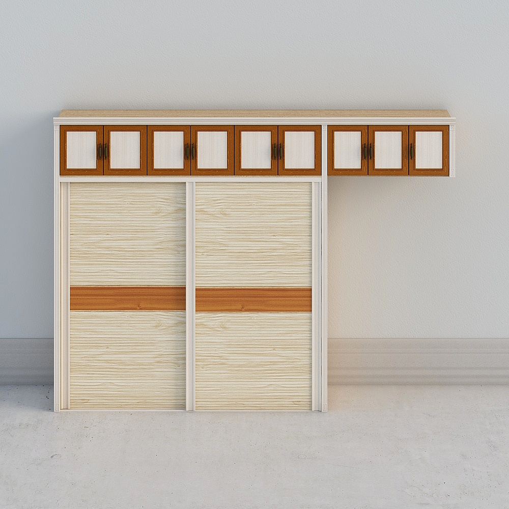 Move the door and the top cabinet