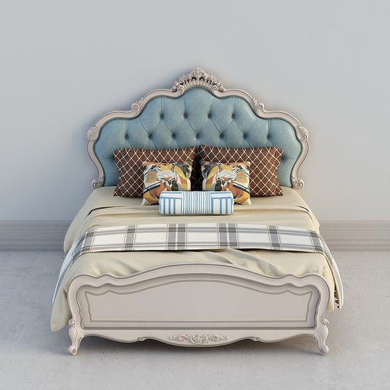 Classic Design Bed 3D model for Modern Spaces