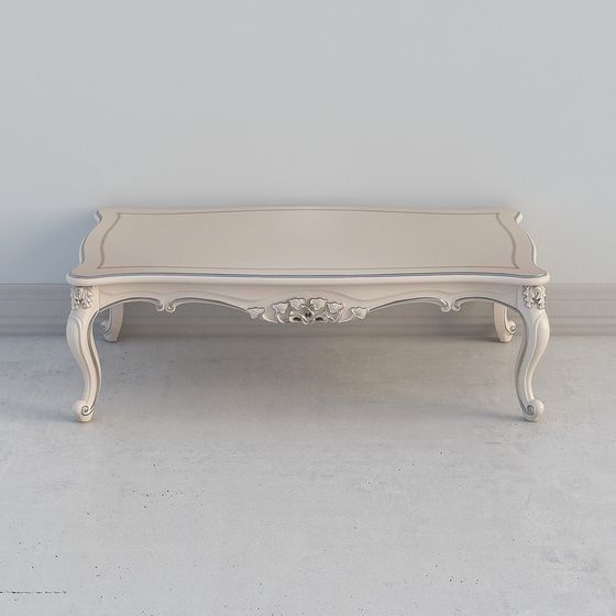 Rococo Style Coffee Table 3D model for Contemporary Design