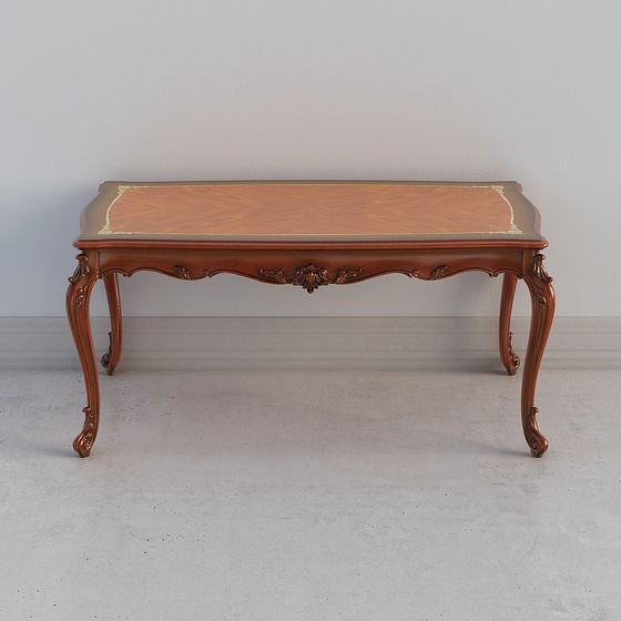 Elegant Classical-Modern 3D Table and Chair Set