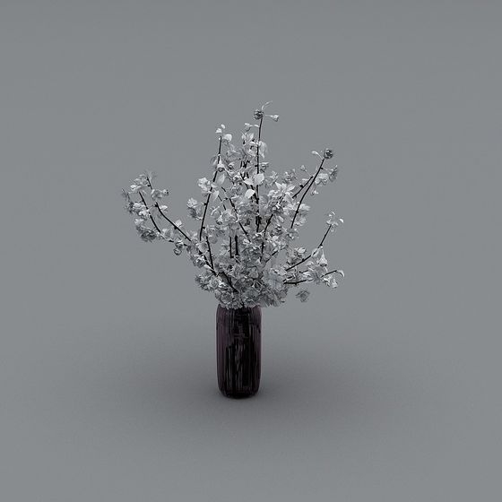 Winter Vase 3D Model for Cozy Interiors