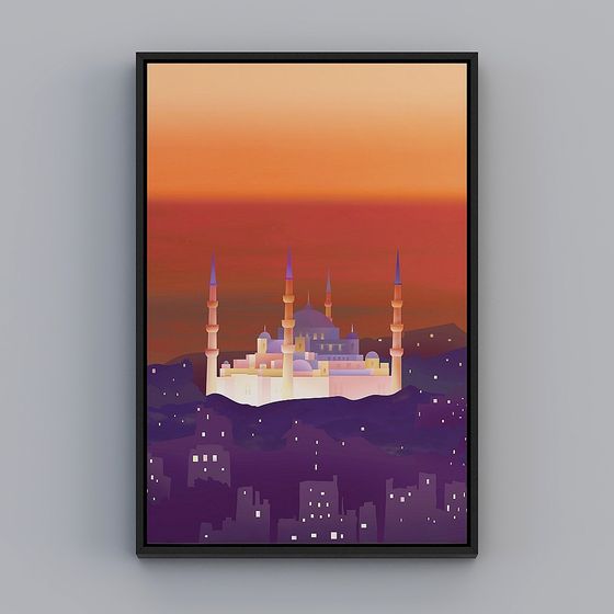 Low-Poly Dreamlike Architecture 3D model