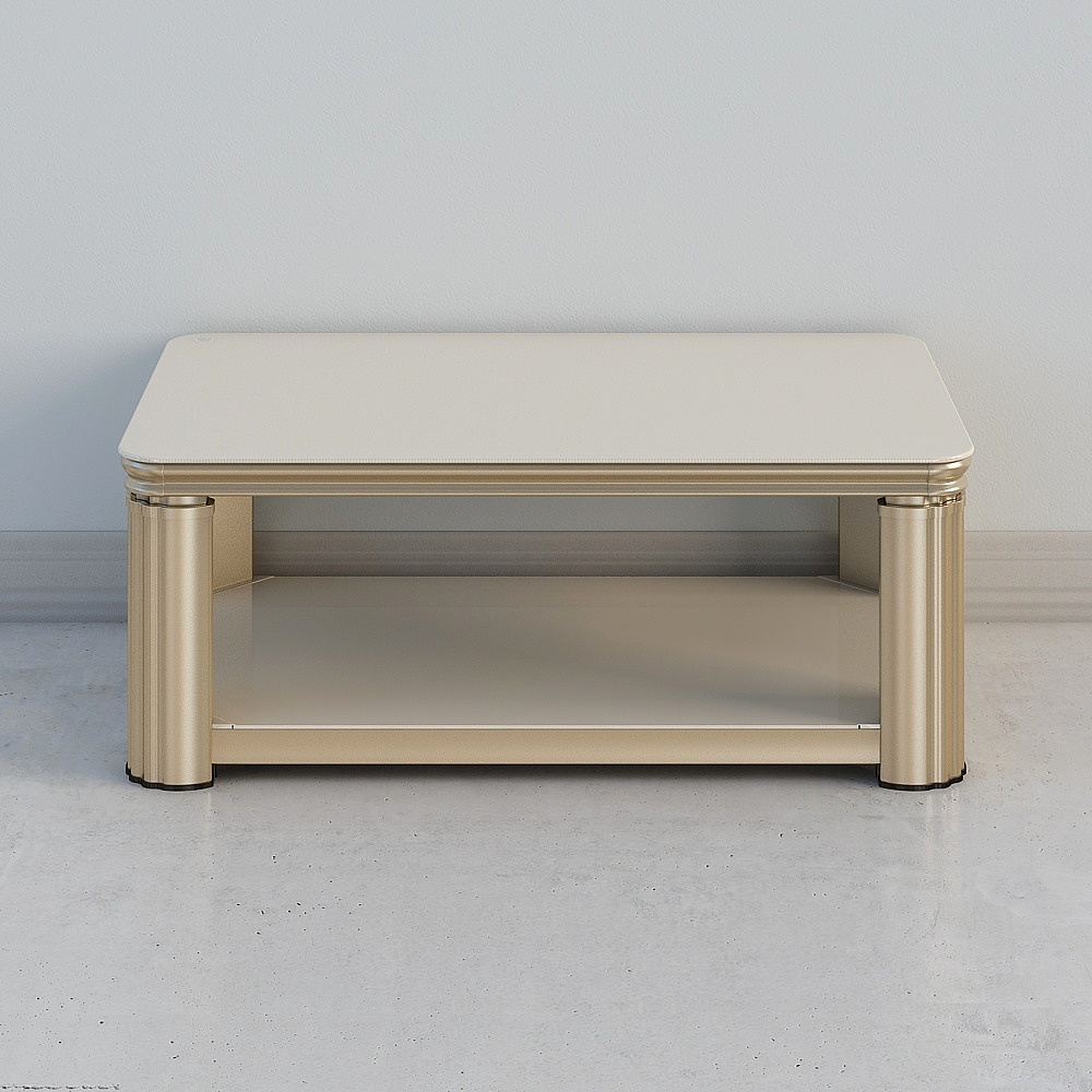 1.38 meters (cool home version of champagne gold) four-poster mobile phone smart automatic lift electric warm coffee table