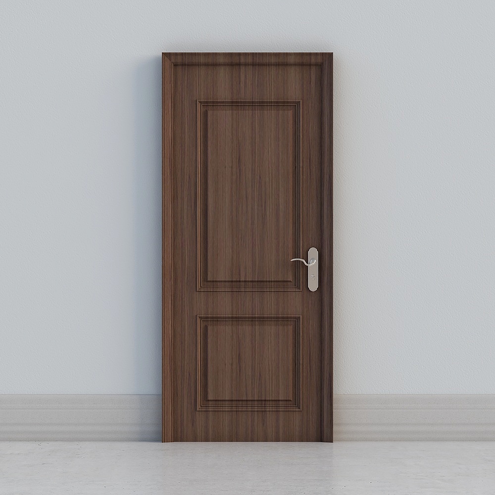 classic brown wooden door