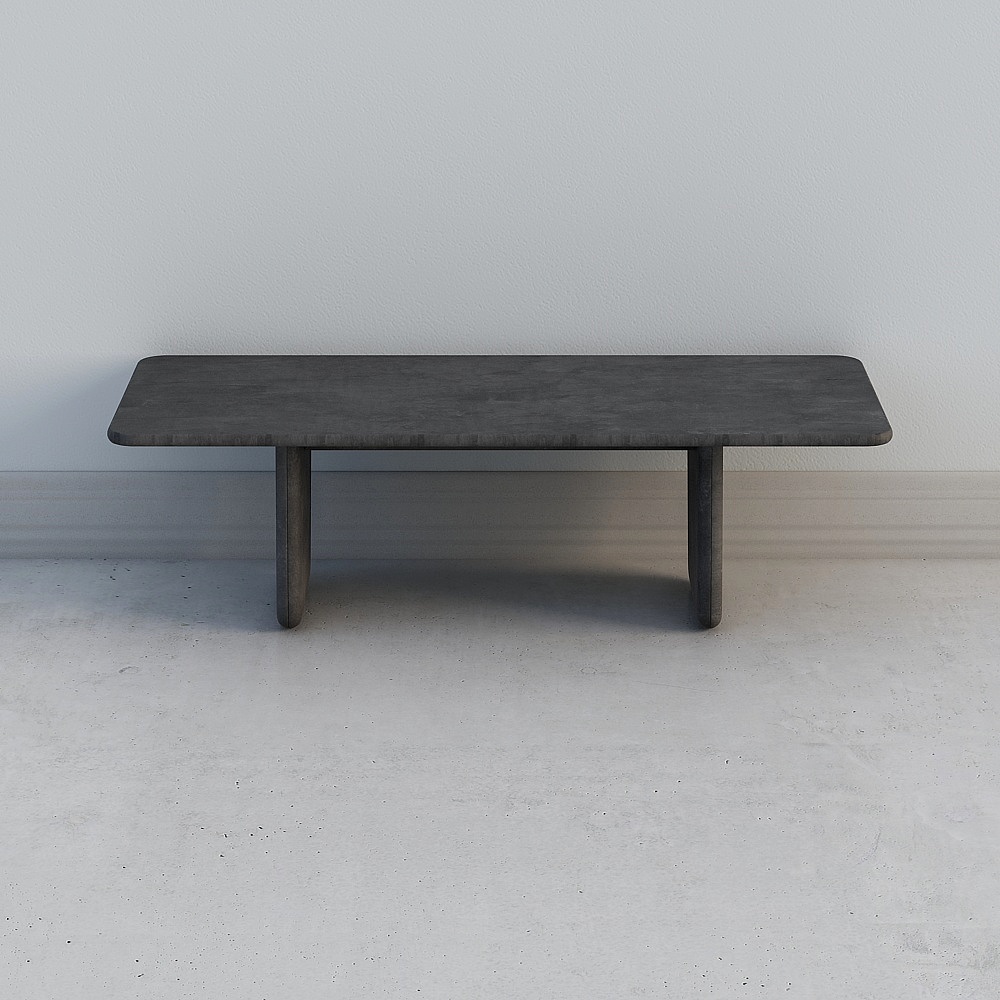 Modern Concrete Bench 3D model