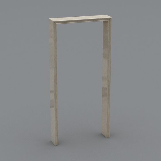 Elegant Wooden Frame 3D model for Contemporary Spaces
