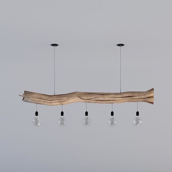 Gray Branch Chandelier 3D Model