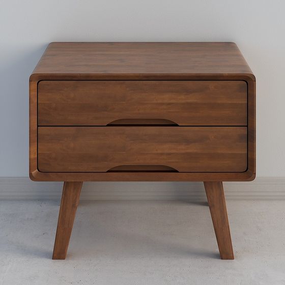 Vintage Style Nightstand 3D model