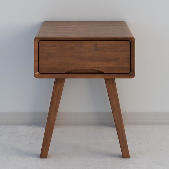 Mid-Century Modern Nightstand 3D model