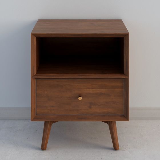 Mid-Century Modern Nightstand 3D model