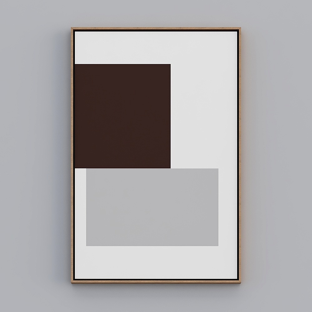 Modern minimalist Morandi color system hanging painting 2