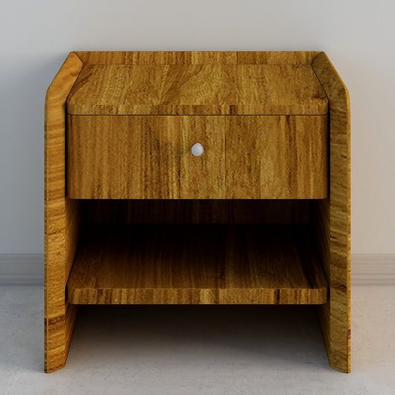 Stylish Low-Poly Nightstand 3D Model for Modern Interiors