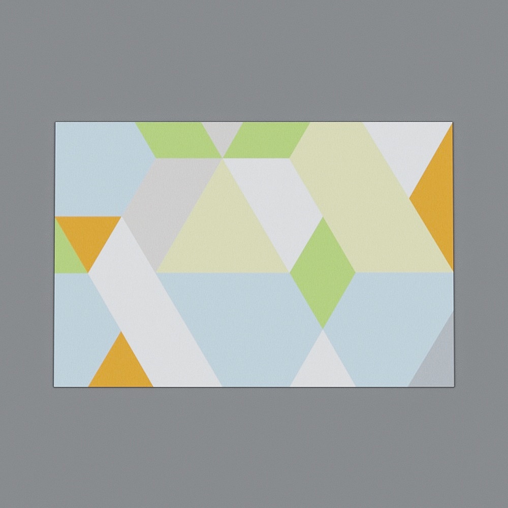 Geometric pattern carpet