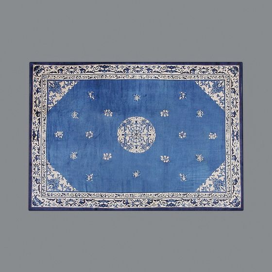 Fine Blue and White Porcelain Carpet 3D model